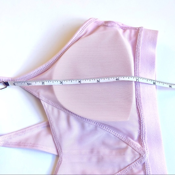 NEW SO AUTHENTIC AMERICAN HERITAGE Sports Bra Racerback Straps Medium Pink Women - Picture 7 of 13